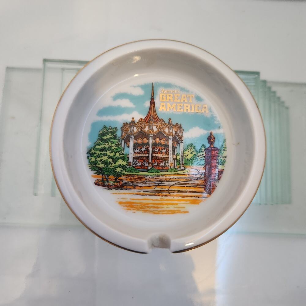 Vintage Marriott Great America Ashtray